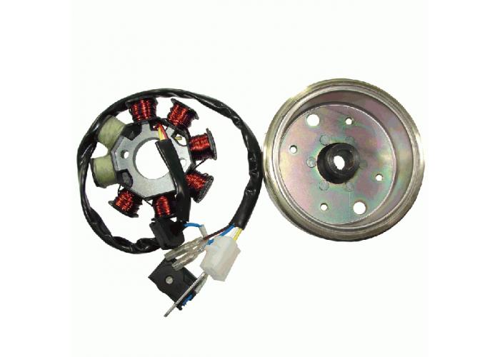 Rotor si stator aprindere scuter GY6-50 4T